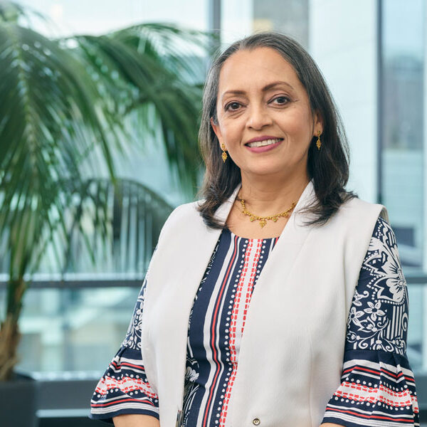 Portrait of Rita a Mural Oncology employee who studies cancer immunotherapy